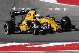 Kevin Magnussen (DEN) Renault Sport F1 Team RS16. 21.10.2016. Formula 1 World Championship, Rd 18, United States Grand Prix, Austin, Texas, USA, Practice Day.