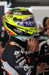Sergio Perez (MEX) Sahara Force India F1. 21.10.2016. Formula 1 World Championship, Rd 18, United States Grand Prix, Austin, Texas, USA, Practice Day.