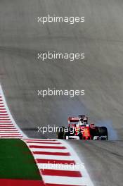 Sebastian Vettel (GER) Ferrari SF16-H locks up under braking. 21.10.2016. Formula 1 World Championship, Rd 18, United States Grand Prix, Austin, Texas, USA, Practice Day.