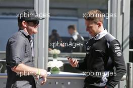 (L to R): Conor Daly (USA) with Stoffel Vandoorne (BEL) McLaren Test and Reserve Driver. 21.10.2016. Formula 1 World Championship, Rd 18, United States Grand Prix, Austin, Texas, USA, Practice Day.