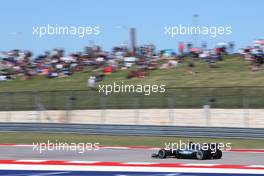 Lewis Hamilton (GBR) Mercedes AMG F1 W07 Hybrid. 21.10.2016. Formula 1 World Championship, Rd 18, United States Grand Prix, Austin, Texas, USA, Practice Day.