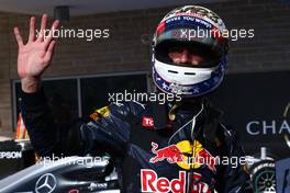 3rd place Daniel Ricciardo (AUS) Red Bull Racing RB12. 23.10.2016. Formula 1 World Championship, Rd 18, United States Grand Prix, Austin, Texas, USA, Race Day.