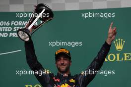 3rd place Daniel Ricciardo (AUS) Red Bull Racing RB12. 23.10.2016. Formula 1 World Championship, Rd 18, United States Grand Prix, Austin, Texas, USA, Race Day.