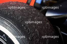 Worn Pirelli tyre. 23.10.2016. Formula 1 World Championship, Rd 18, United States Grand Prix, Austin, Texas, USA, Race Day.