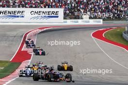 Daniil Kvyat (RUS) Scuderia Toro Rosso STR11. 23.10.2016. Formula 1 World Championship, Rd 18, United States Grand Prix, Austin, Texas, USA, Race Day.