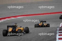 Jolyon Palmer (GBR) Renault Sport F1 Team RE16. 23.10.2016. Formula 1 World Championship, Rd 18, United States Grand Prix, Austin, Texas, USA, Race Day.