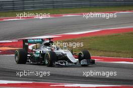 Lewis Hamilton (GBR) Mercedes AMG F1 W07 Hybrid. 23.10.2016. Formula 1 World Championship, Rd 18, United States Grand Prix, Austin, Texas, USA, Race Day.