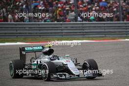 Nico Rosberg (GER) Mercedes AMG Petronas F1 W07. 23.10.2016. Formula 1 World Championship, Rd 18, United States Grand Prix, Austin, Texas, USA, Race Day.