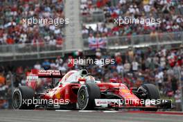 Sebastian Vettel (GER) Scuderia Ferrari SF16-H. 23.10.2016. Formula 1 World Championship, Rd 18, United States Grand Prix, Austin, Texas, USA, Race Day.