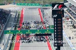 The Grid. 23.10.2016. Formula 1 World Championship, Rd 18, United States Grand Prix, Austin, Texas, USA, Race Day.