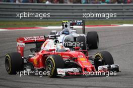 Sebastian Vettel (GER) Scuderia Ferrari SF16-H. 23.10.2016. Formula 1 World Championship, Rd 18, United States Grand Prix, Austin, Texas, USA, Race Day.