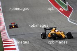 Kevin Magnussen (DEN) Renault Sport F1 Team RE16. 23.10.2016. Formula 1 World Championship, Rd 18, United States Grand Prix, Austin, Texas, USA, Race Day.