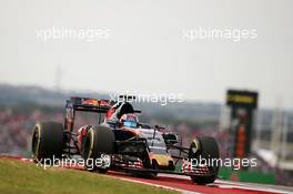 Daniil Kvyat (RUS) Scuderia Toro Rosso STR11. 23.10.2016. Formula 1 World Championship, Rd 18, United States Grand Prix, Austin, Texas, USA, Race Day.