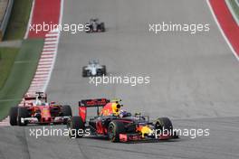 Max Verstappen (NLD) Red Bull Racing RB12. 23.10.2016. Formula 1 World Championship, Rd 18, United States Grand Prix, Austin, Texas, USA, Race Day.