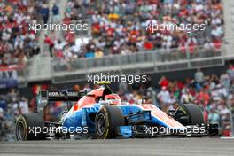 Esteban Ocon (FRA) Manor Racing  23.10.2016. Formula 1 World Championship, Rd 18, United States Grand Prix, Austin, Texas, USA, Race Day.