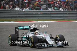 Lewis Hamilton (GBR) Mercedes AMG F1 W07 . 23.10.2016. Formula 1 World Championship, Rd 18, United States Grand Prix, Austin, Texas, USA, Race Day.