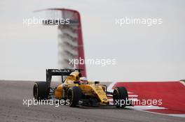 Kevin Magnussen (DEN) Renault Sport F1 Team RS16. 23.10.2016. Formula 1 World Championship, Rd 18, United States Grand Prix, Austin, Texas, USA, Race Day.