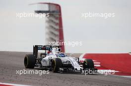 Felipe Massa (BRA) Williams FW38. 23.10.2016. Formula 1 World Championship, Rd 18, United States Grand Prix, Austin, Texas, USA, Race Day.