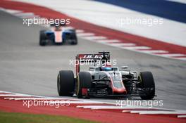 Romain Grosjean (FRA) Haas F1 Team VF-16. 23.10.2016. Formula 1 World Championship, Rd 18, United States Grand Prix, Austin, Texas, USA, Race Day.