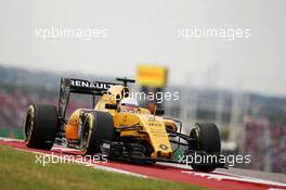 Kevin Magnussen (DEN) Renault Sport F1 Team RS16. 23.10.2016. Formula 1 World Championship, Rd 18, United States Grand Prix, Austin, Texas, USA, Race Day.