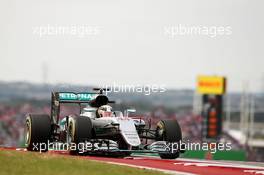 Lewis Hamilton (GBR) Mercedes AMG F1 W07 Hybrid. 23.10.2016. Formula 1 World Championship, Rd 18, United States Grand Prix, Austin, Texas, USA, Race Day.