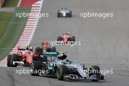 Nico Rosberg (GER) Mercedes AMG Petronas F1 W07. 23.10.2016. Formula 1 World Championship, Rd 18, United States Grand Prix, Austin, Texas, USA, Race Day.