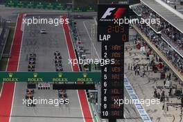 The start of the race. 23.10.2016. Formula 1 World Championship, Rd 18, United States Grand Prix, Austin, Texas, USA, Race Day.