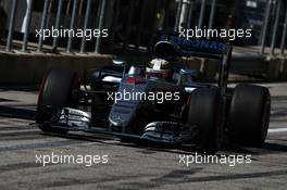 Lewis Hamilton (GBR) Mercedes AMG F1 W07 Hybrid. 22.10.2016. Formula 1 World Championship, Rd 18, United States Grand Prix, Austin, Texas, USA, Qualifying Day.