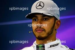 Lewis Hamilton (GBR) Mercedes AMG F1 in the FIA Press Conference. 22.10.2016. Formula 1 World Championship, Rd 18, United States Grand Prix, Austin, Texas, USA, Qualifying Day.