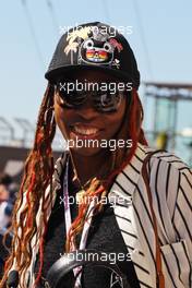 Venus Williams (USA) Tennis Player. 22.10.2016. Formula 1 World Championship, Rd 18, United States Grand Prix, Austin, Texas, USA, Qualifying Day.