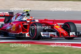 Kimi Raikkonen (FIN) Ferrari SF16-H. 22.10.2016. Formula 1 World Championship, Rd 18, United States Grand Prix, Austin, Texas, USA, Qualifying Day.