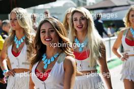 Grid girls. 22.10.2016. Formula 1 World Championship, Rd 18, United States Grand Prix, Austin, Texas, USA, Qualifying Day.