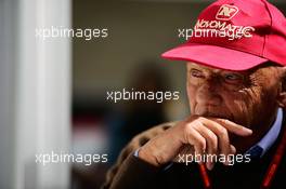 Niki Lauda (AUT) Mercedes Non-Executive Chairman. 23.10.2016. Formula 1 World Championship, Rd 18, United States Grand Prix, Austin, Texas, USA, Race Day.