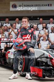 Santino Ferrucci (USA) Haas F1 Team Development Driver at a team photograph. 23.10.2016. Formula 1 World Championship, Rd 18, United States Grand Prix, Austin, Texas, USA, Race Day.