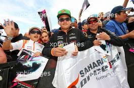 Sahara Force India F1 Team fans. 23.10.2016. Formula 1 World Championship, Rd 18, United States Grand Prix, Austin, Texas, USA, Race Day.