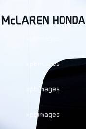 McLaren Honda logo. 20.10.2016. Formula 1 World Championship, Rd 18, United States Grand Prix, Austin, Texas, USA, Preparation Day.