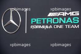 Mercedes AMG F1 logo. 20.10.2016. Formula 1 World Championship, Rd 18, United States Grand Prix, Austin, Texas, USA, Preparation Day.
