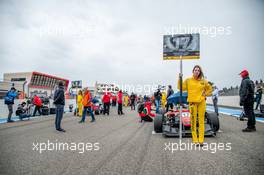 Maximilian Günther (GER) Prema Powerteam Dallara F312 – Mercedes-Benz, grid girl,  02.04.2016. FIA F3 European Championship 2016, Round 1, Race 2, Paul Ricard, France