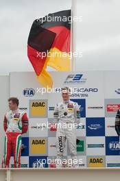 podium, rostrum, Maximilian Günther (GER) Prema Powerteam Dallara F312 – Mercedes-Benz,  03.04.2016. FIA F3 European Championship 2016, Round 1, Race 3, Paul Ricard, France