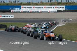 Start, David Beckmann (GER) kfzteile24 Mücke Motorsport Dallara F312 - Mercedes-Benz,  17.07.2016. FIA F3 European Championship 2016, Round 6, Race 3, Zandvoort, Germany