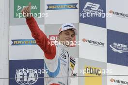 Podium, Rookie, Ralf Aron (EST) Prema Powerteam Dallara F312 - Mercedes-Benz, 10.09.2016. FIA F3 European Championship 2016, Round 8, Race 2, Nuerburgring, Germany