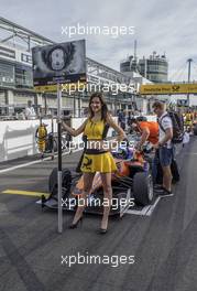 Grid girl, 11.09.2016. FIA F3 European Championship 2016, Round 8, Race 3, Nuerburgring, Germany