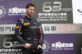 Podium: Race winner António Felix da Costa (PRT) Carlin Dallara Volkswagen. 20.11.2016. FIA Formula 3 World Cup Macau, Macau, China