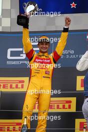 Race 1, Mitch Evans (NZL) Campos Racing race winner 02.07.2016. GP2 Series, Rd 4, Spielberg, Austria, Saturday.