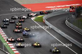 Race 1, Start of the race 02.07.2016. GP2 Series, Rd 4, Spielberg, Austria, Saturday.