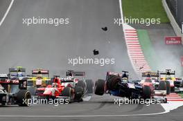 Race 1, Crash, Sergio Canamasas (ESP) Carlin 02.07.2016. GP2 Series, Rd 4, Spielberg, Austria, Saturday.