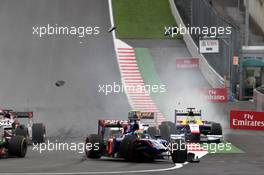 Race 1, Crash, Sergio Canamasas (ESP) Carlin 02.07.2016. GP2 Series, Rd 4, Spielberg, Austria, Saturday.
