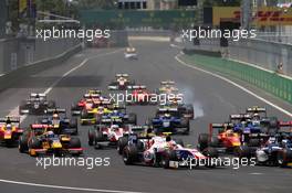 Race 1, Start of the race 18.06.2016. GP2 Series, Rd 3, Baku, Azerbaijan, Saturday.
