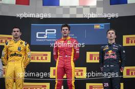 Race 1, 1st position  Norman Nato (FRA) Racing Engineering, 2nd position Nicolas Latifi (CAN) Dams and 3rd position Pierre Gasly (FRA) PREMA Racing 14.05.2016. GP2 Series, Rd 1, Barcelona, Spain, Saturday.