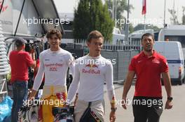  Antonio Giovinazzi (ITA) PREMA Racing and Pierre Gasly (FRA) PREMA Racing 02.09.2016. GP2 Series, Rd 9, Monza, Italy, Friday.